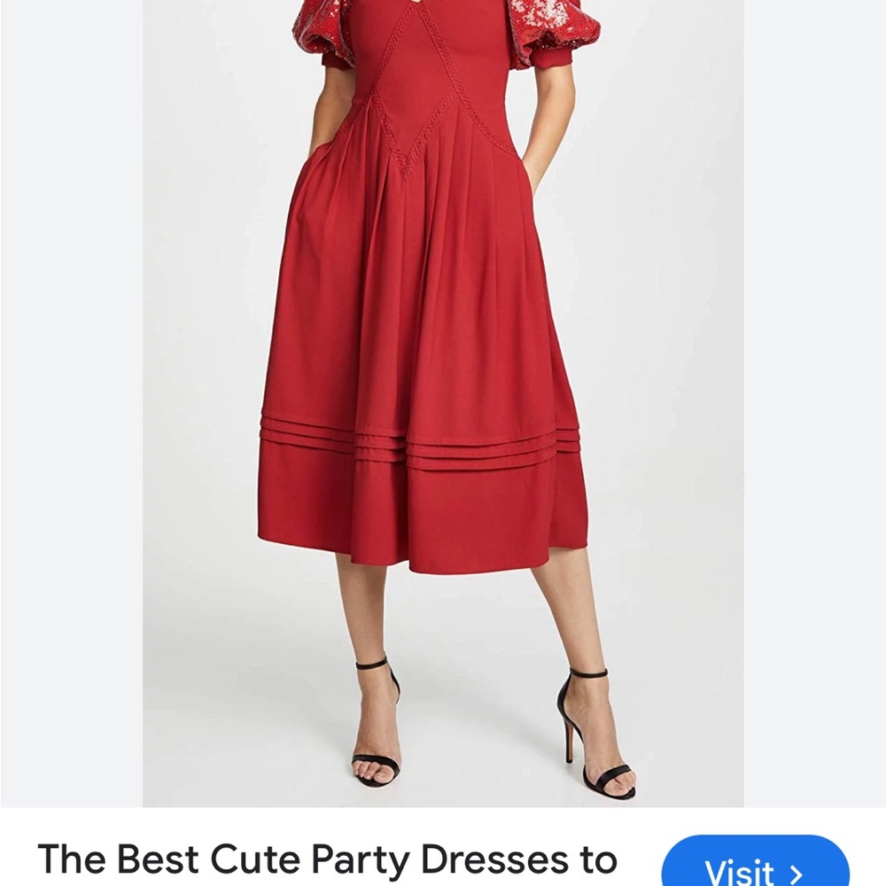 Self portrait Elegant Red Women's Dress